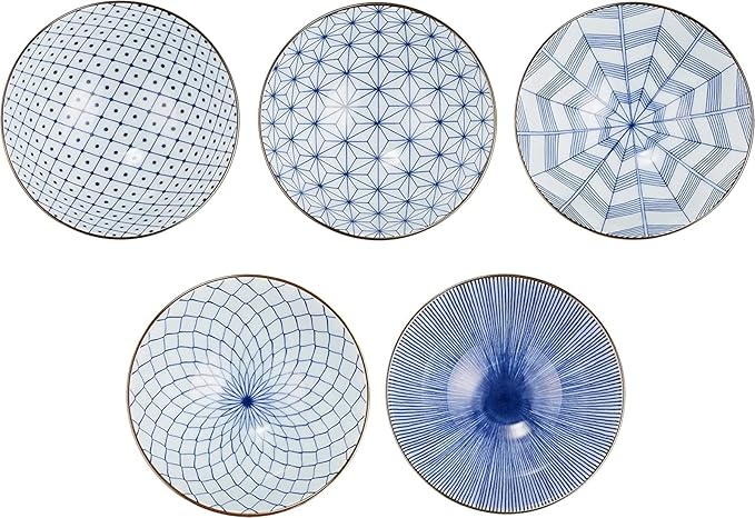 Saikai Pottery 19541 Arita Ware Kiyohide Kiln Rice Bowl, 5 Patterns, Old Dyed - Image 7