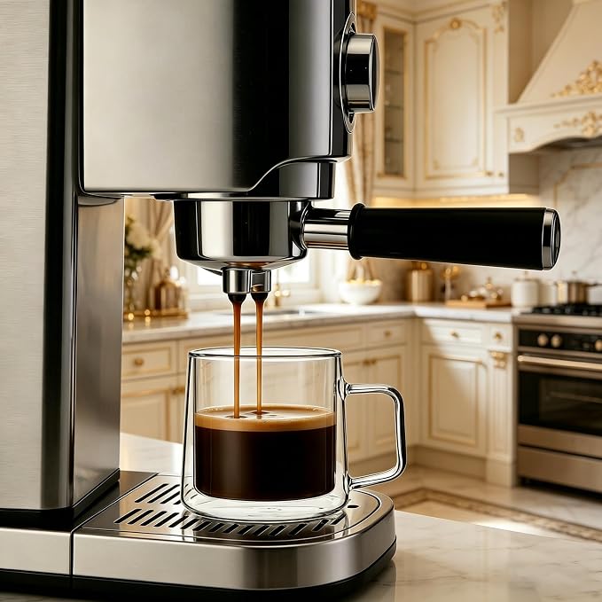 CNGLASS 10oz Glass Coffee Mugs, Double Wall Insulated Glass Mugs - Image 5