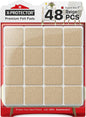 X-PROTECTOR Felt Furniture Pads - 48 PCS 1" - Felt Pads Floor Protectors - Chair Felt Pads - Felt Pads for Furniture Feet - Furniture Pads for Hardwood Floors - Protect Your Floors! (Beige, Square)
