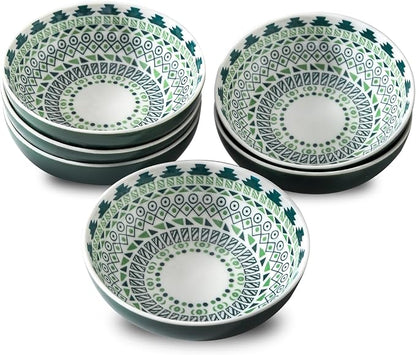 Set of 6 Deep Soy Sauce Dishes, 3.7 inch Ceramic Dipping Bowls 4 oz Small Dip by Howise