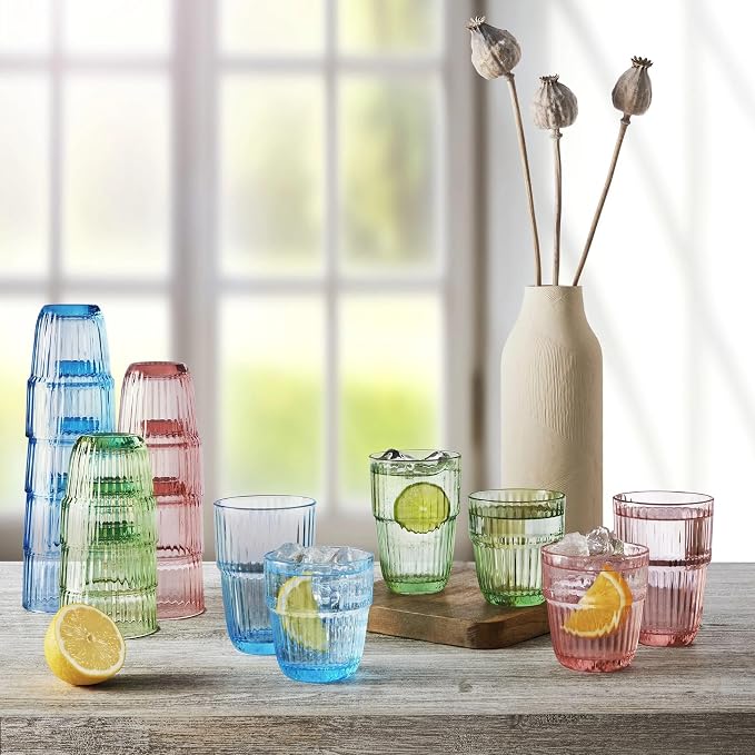 Bormioli Rocco Barshine 12.88 oz. Long Drink Stackable Tempered Drinking Glasses - Image 3