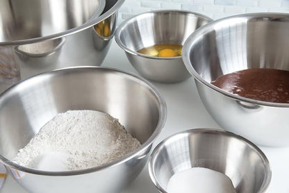 Fox Run 6-Piece Nesting Stainless Steel Polished Mixing Bowls Set | 0.5 - Image 3
