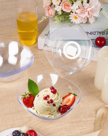 bUCLA 50Pack Clear Plastic Serving Bowls - 16oz Disposable Serving Bowls - Image 5