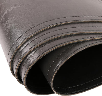 Jovono Waterproof PU Placemats, Faux Leather Dining Table Mat, Set of 8, Easy to Wipe Off Scrub Vinyl Mat, Heat & Stain Resistant for Office Conference Table, Home Décor Grey