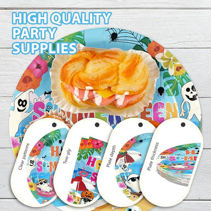 96Pcs Summer Halloween Party Decorations, Serves 24 | Halloween in Summer - Image 6
