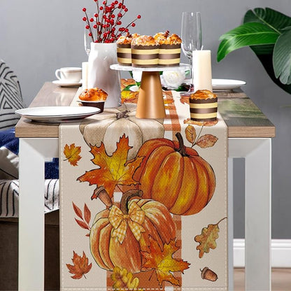 LemonRoad 8 Pcs Holiday Table Runner Seasonal Farmhouse Table Decor 72 Inches - Image 6