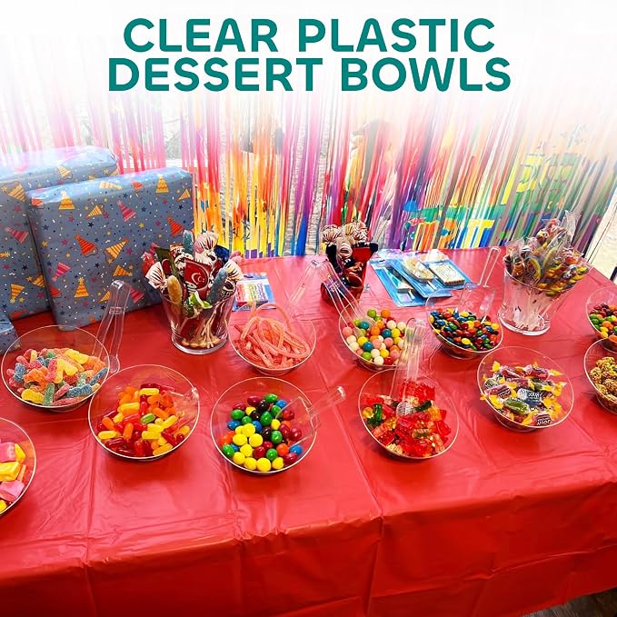Clear Plastic Candy Bowls 6 oz - Image 6