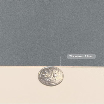 Leather Desk Mat,1.8mm Thick,12x60 Inch Desk Cover,Desk Protector Mat,Dresser Cover Top,Vanity Protector Mat,Vanity Cover,Vanity Cover Top Protector(Beige+Light Gray,12×60)