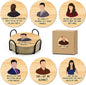New Girl Cork Coasters Set of 6, Funny Novelty Coasters for Drinks Absorbent with Holder Cup Desk Office Table Kitchen Decor accessories House Warming Gifts for New Home Couples,Round 4 Inch