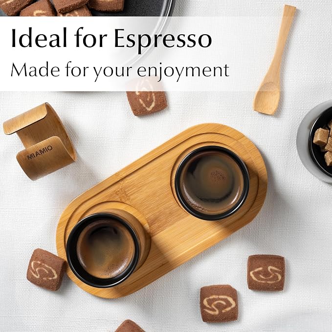 MIAMIO – Espresso Cups Set of 4 Japanese Tea Cups Ceramic/Handleless Mug - Image 7