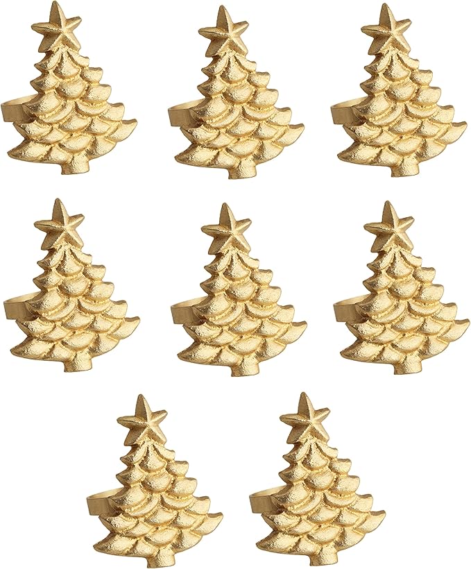 COTTON CRAFT Christmas Tree Napkin Rings by COTTONCRAFT