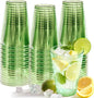 Glowserve 50 Pack 12 oz Green Disposable Plastic Cups Cocktail Glasses | Cold by glowserve