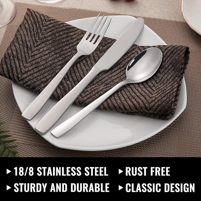 Hiware 24-Piece Silverware Set - Image 4