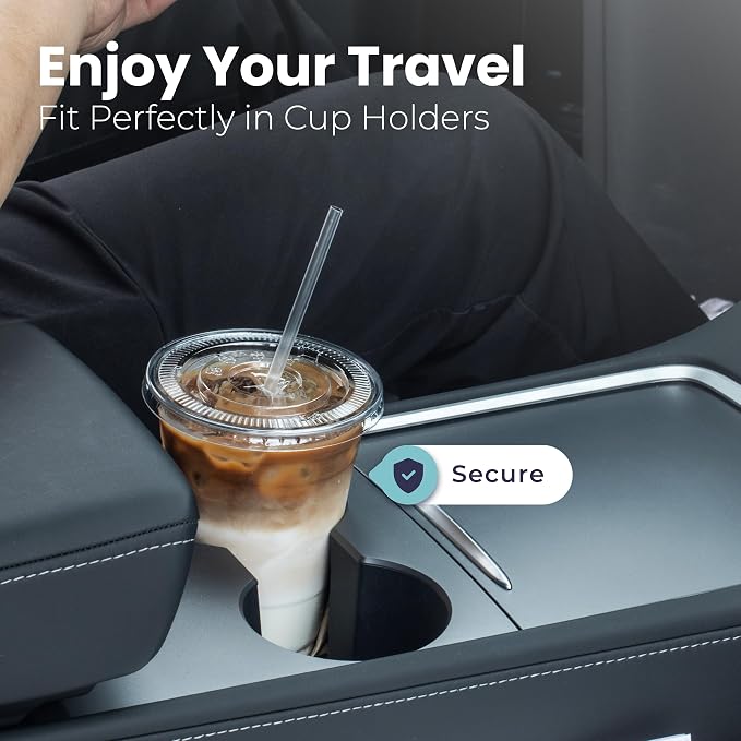 Fit Meal Prep 100 Pack 16 oz Plastic Iced Coffee Cups - Image 6