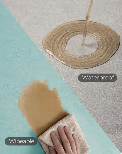 Leetaltree Reversible Faux Leather Placemats 12x17 Inch, Heat Resistant - Image 4