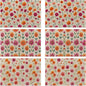 Herbs and Wild Flowers Spring Placemats, Seasonal Summer Placemats 12x18 Inch Waterproof Non-Slip Washable Table Mats for Kitchen Dining Party Table Decor,Set of 6