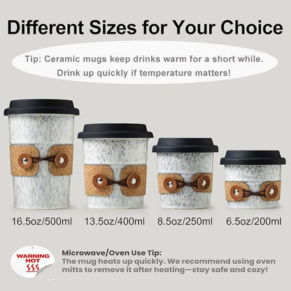 Coffee Mug with Lid, Reusable Coffee Cups - Image 8