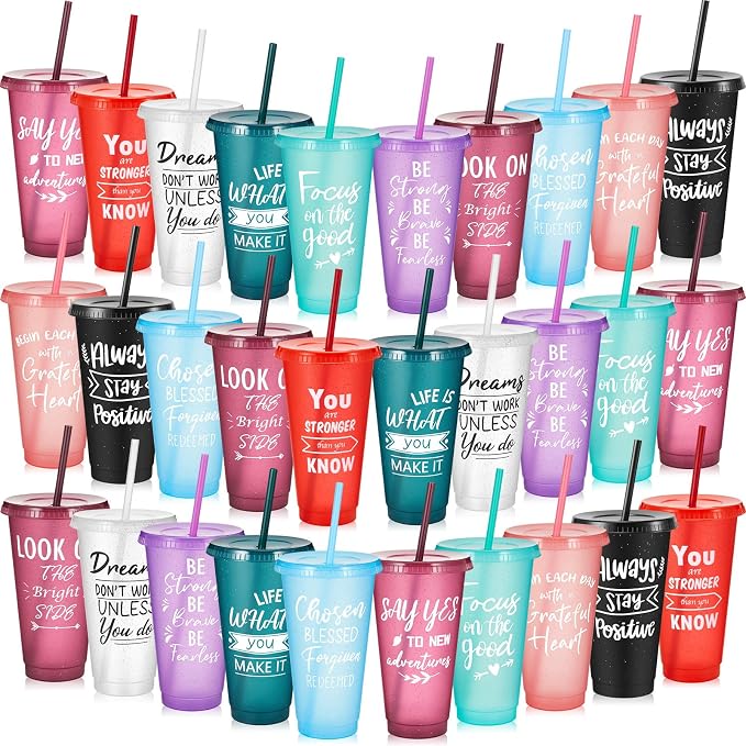 Uiifan 30 Pcs Inspirational Cups Bulk by Uiifan