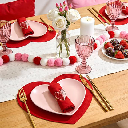 Red Heart Napkin Rings Set of 8 - Image 7