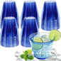 Glowserve 9 OZ Royal Blue Disposable Plastic Cups Cocktail Cup 150 Pack | Fancy by glowserve