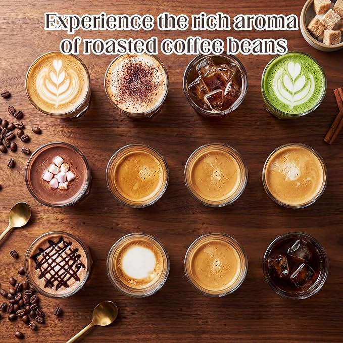 12 Pack Whiskey Glasses 8.8 oz Clear Drinking Glass Stackable Iced Latte Coffee - Image 5
