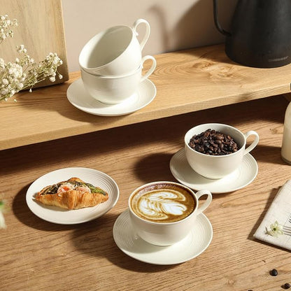 10OZ Porcelain Cappuccino Cups - Image 4