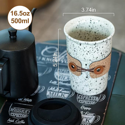 Ceramic Coffee Travel Mug Coffee Tumbler To Go Coffee Mug - Image 2