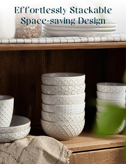 DOWAN Soup Bowls Set of 6, 26 OZ Cereal Bowls - Image 7