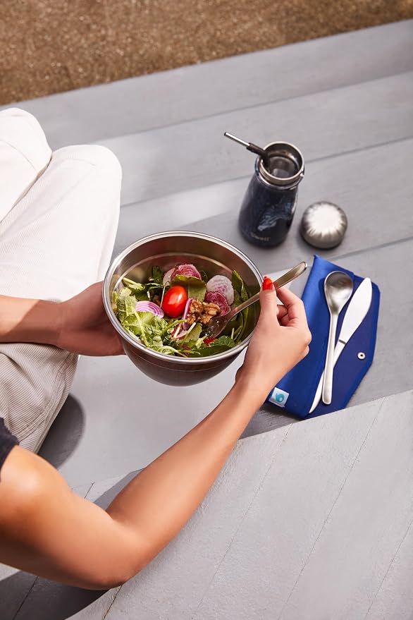 S’well Stainless Steel 64oz Salad Bowl Kit in Onyx, Comes - Image 4