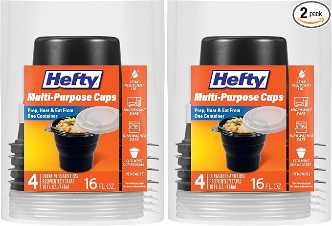 Hefty Multi-Purpose Cups, Reusable Containers by Hefty