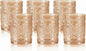 Darlion Amber Glassware, Vintage Drinking Glasses, 10oz Amber Glass Cups | Food by PurchaseNow