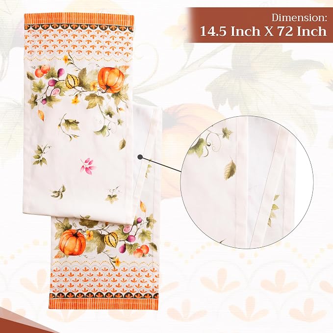Maison d' Hermine Table Runner 100% Cotton 14.50" x 72" | Table Runners 72 - Image 4