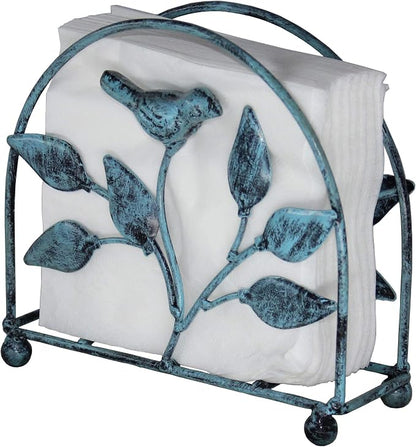 Set of 2 Cast Iron Bird & Tree Classic Napkin Holder/Tabletop Freestanding - Image 4