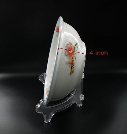 Artliving Display Stand Easel Bowl Stand for Display Large Deep Bowls, Platters and Deep Dishes Clear
