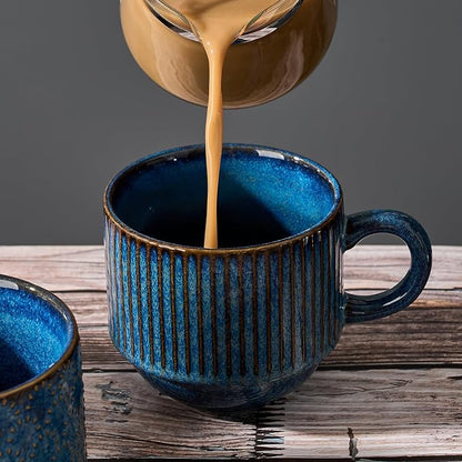 Large Ceramic Coffee Mug Set of 4 - Image 6
