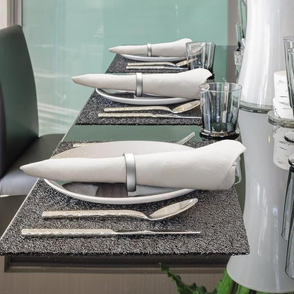 8 Pcs Stainless Steel Napkin Rings Metal Napkin Ring Holders Fall Thanksgiving - Image 5