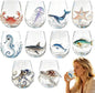 Set of 10 Ultimate Marine Kingdom 3D Ocean Animal Glassware Set | Unique by Unknown