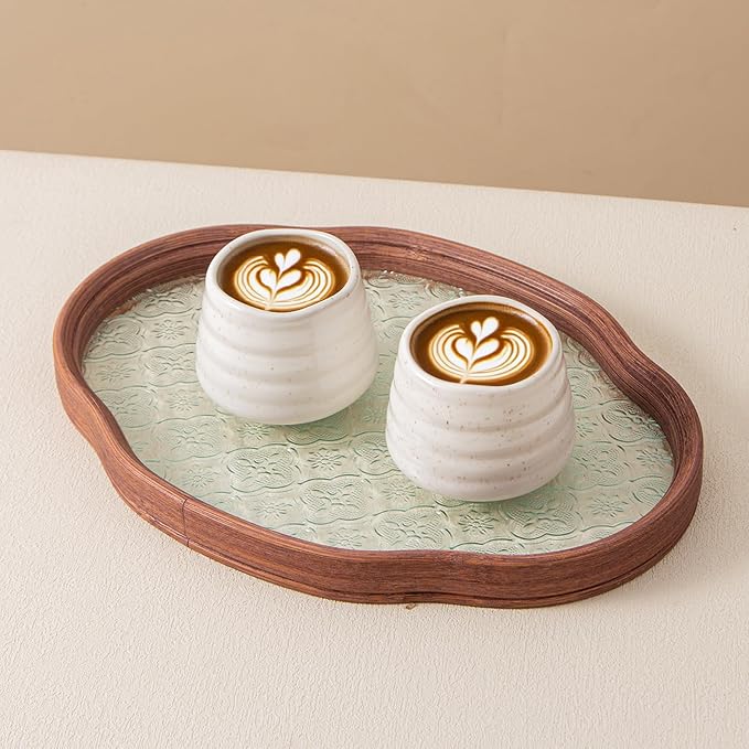 4pcs Japanese Tea Cup Set – Mini Size Cup 5OZ Ceramic Matcha Cup, Handless - Image 6