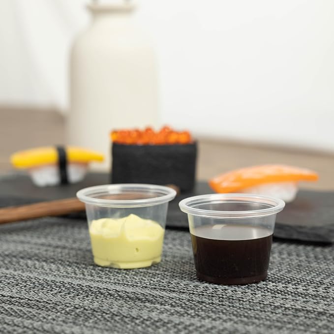HOMIP 200PACK 1oz Plastic Portion Cups, Jello Shot Cup | Sauce Cups - Image 6