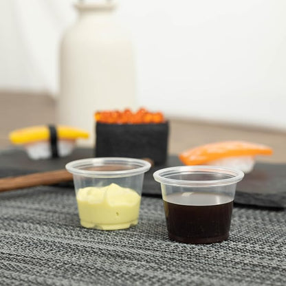 HOMIP 200PACK 1oz Plastic Portion Cups, Jello Shot Cup | Sauce Cups - Image 6