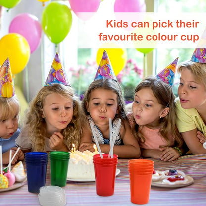L LIKED 20 Pack 12oz Kids Cups, Spill Proof Party Cups - Image 6