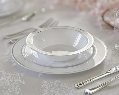 " OCCASIONS " 40 Piece Plates Pack, Heavyweight Disposable Wedding Party - Image 3