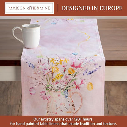Maison d' Hermine Table Runner 100% Cotton 14.50" x 108" | Table Runners 108 - Image 2