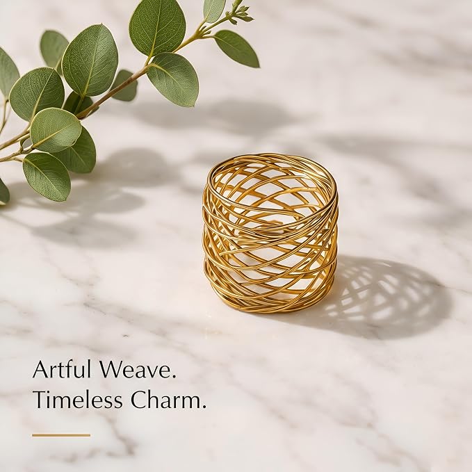 Durable Metal Iron Napkin Rings - Image 8
