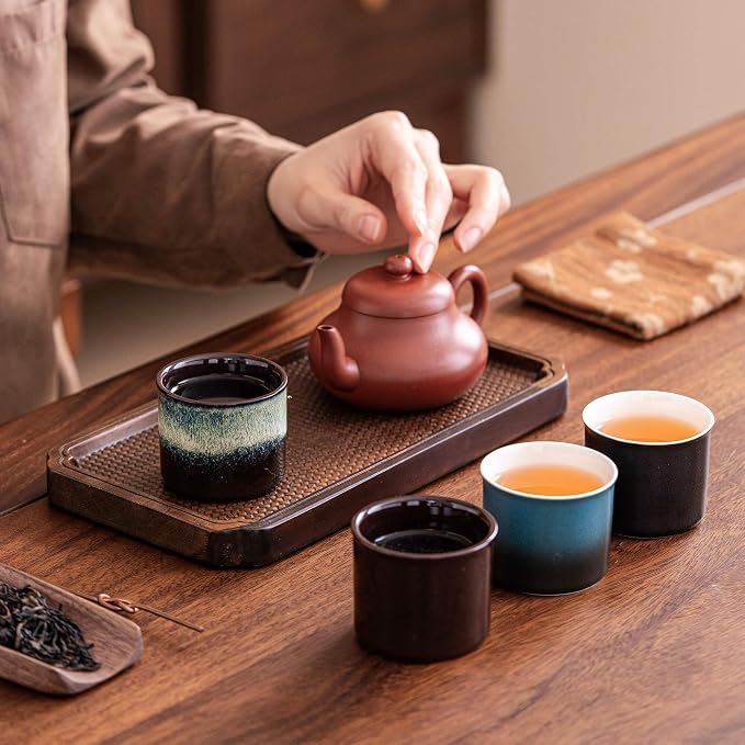 Espresso Cups Set of 2, Ceramic Espresso Cups, Expresso Shots Cups, 2.5oz Tea - Image 3
