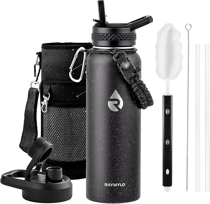 RAYMYLO Insulated Water Bottle 40 oz, Triple Wall Vacuum Stainless Steel | by RAYMYLO