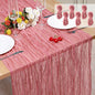 6 Pack Cheesecloth Table Runner 10Ft Christmas Gauze Boho Table Runners by Home