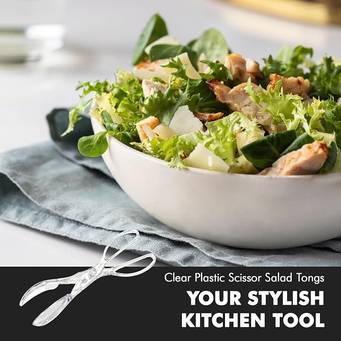 Chef Craft Premium Salad Scissor Tongs, 11.25 inch - Image 5