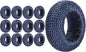 ALPHA Living HOME Woven Farmhouse Napkin Rings Set of 12 - Premium Decorative Napkin Rings Party Table Decor for Chic Tabletop & Dining, French Style, Gifting (Blue)