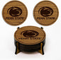 LazerEdge Penn State Nittany Lions Wooden Coaster Set - Cherry Wood - Officially Licensed Product - 4-Pack